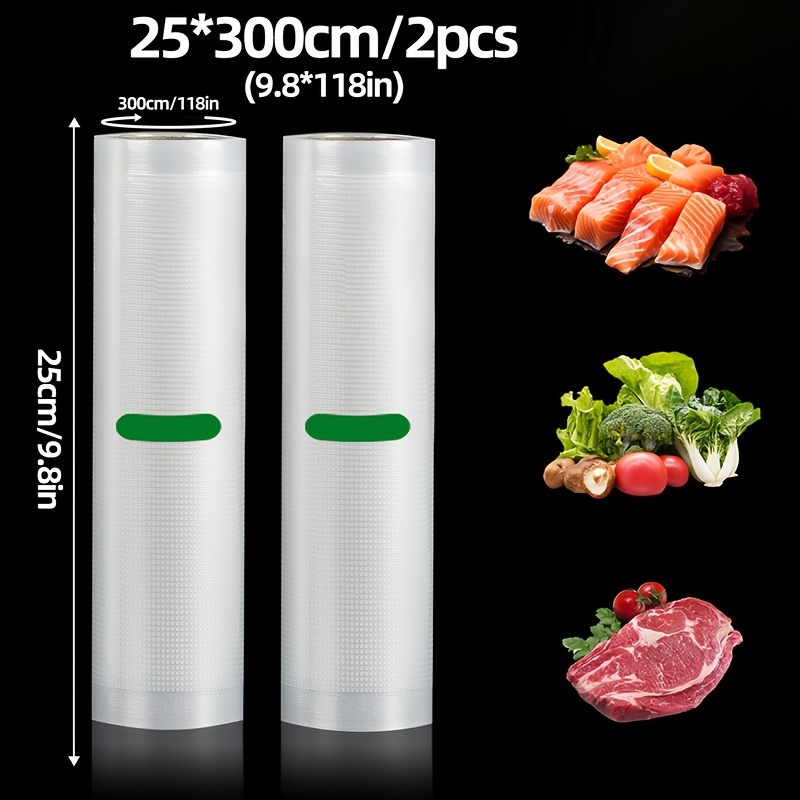 Meal Prep Freezer - 2er-Pack 3M Vakuumierfolienrollen: BPA-frei, in verschiedenen