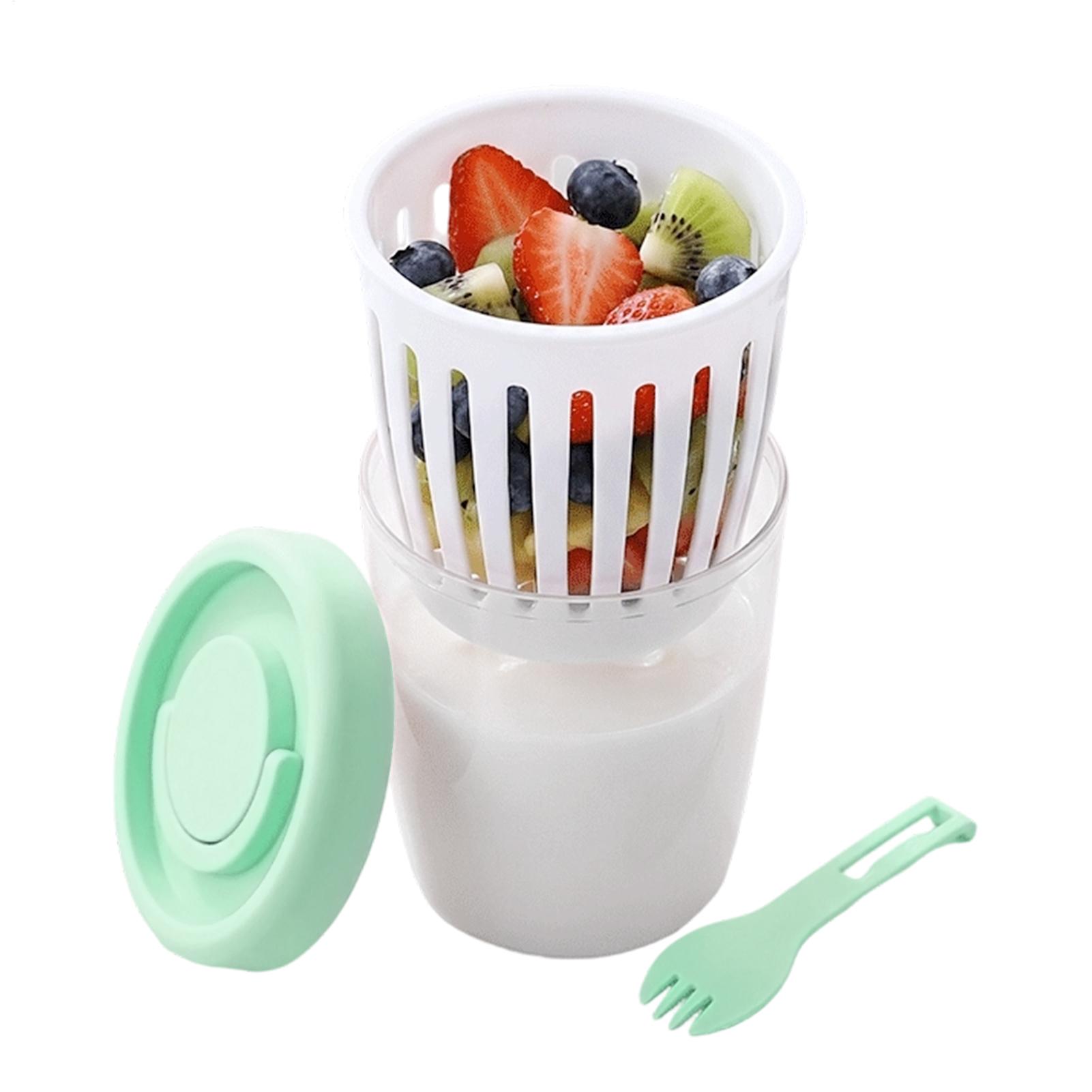 Meal Prep Yogurt Cups - Joghurtbecher mit Deckel, luftdichte Aufbewahrungsdose mit