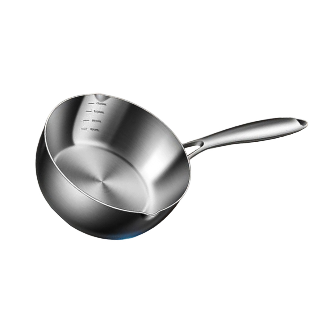 Meal Prep Japanese Food - 16cm Japanischer Edelstahl-Milchwärmer mit Ausgießer und