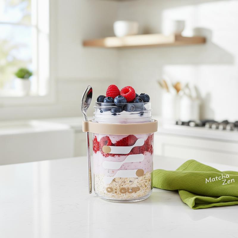 400ML Overnight Oats Glasbeche – Meal Prep Yogurt Cups Bewertung und Preis