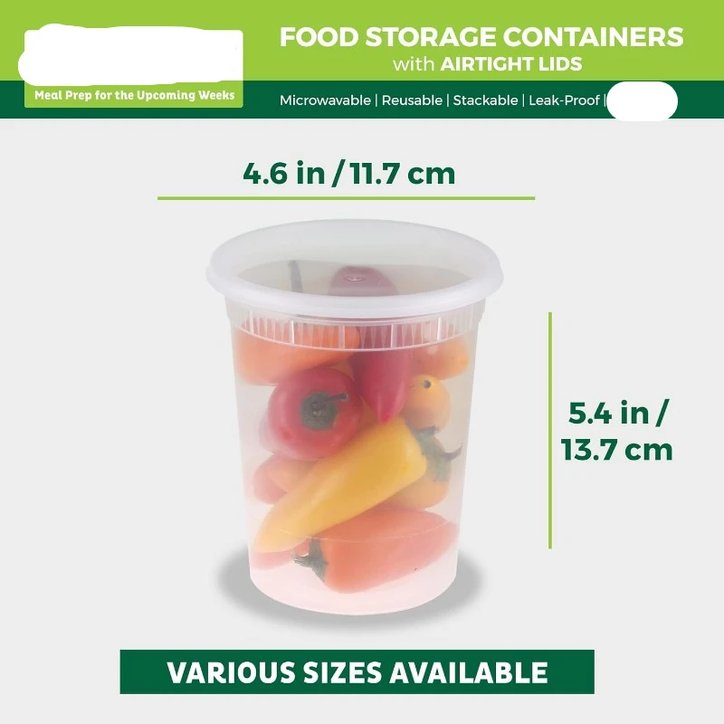 [24 set] 8oz-32 oz Plastik-Del – Meal Prep Freezer Bewertung und Preis