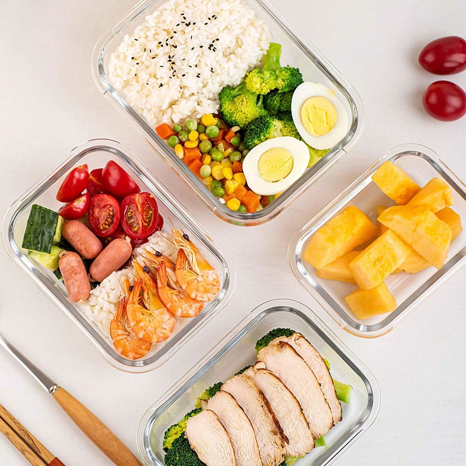 10er-Pack Glas-Mahlzeitbehälte – Meal Prep Freezer Bewertung und Preis