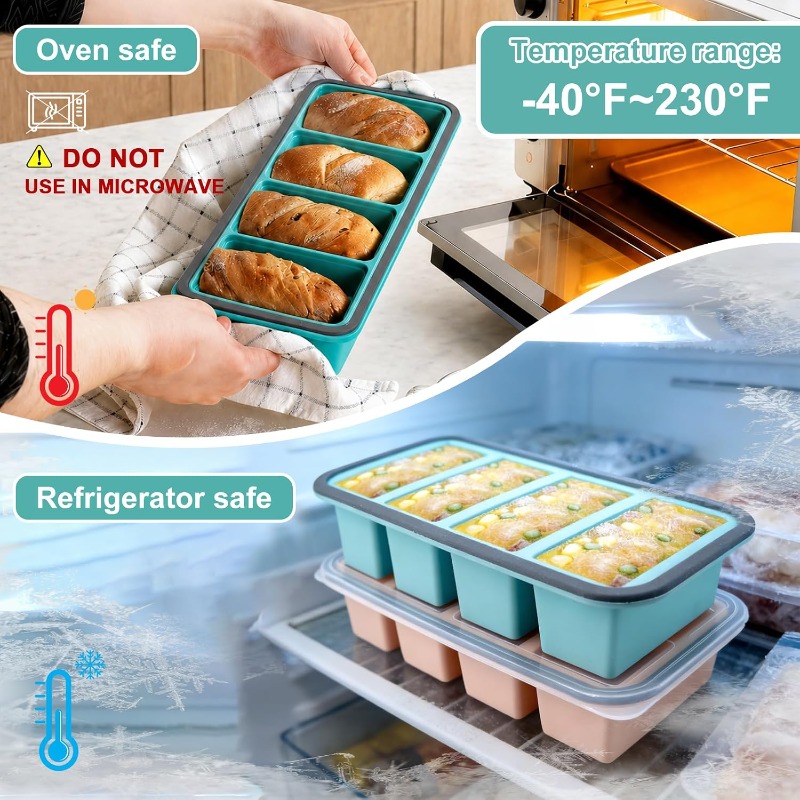 Silikon-Gefrierformen mit Deck – Meal Prep Freezer Bewertung und Preis