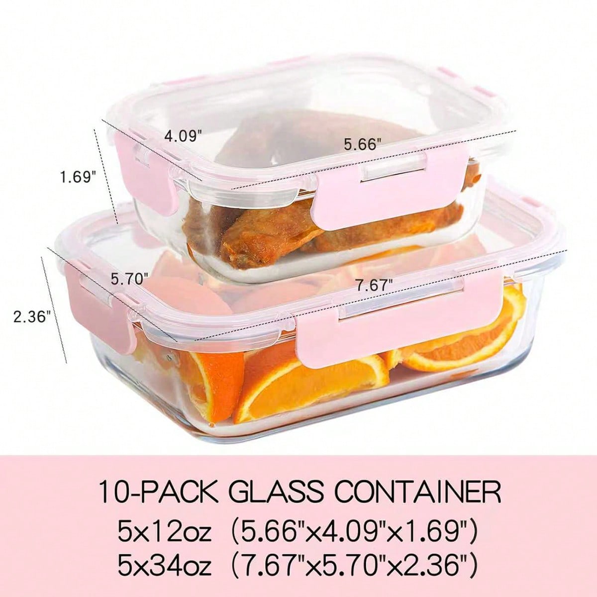 10er-Pack Glasbehälter für die – Meal Prep Freezer Bewertung und Preis
