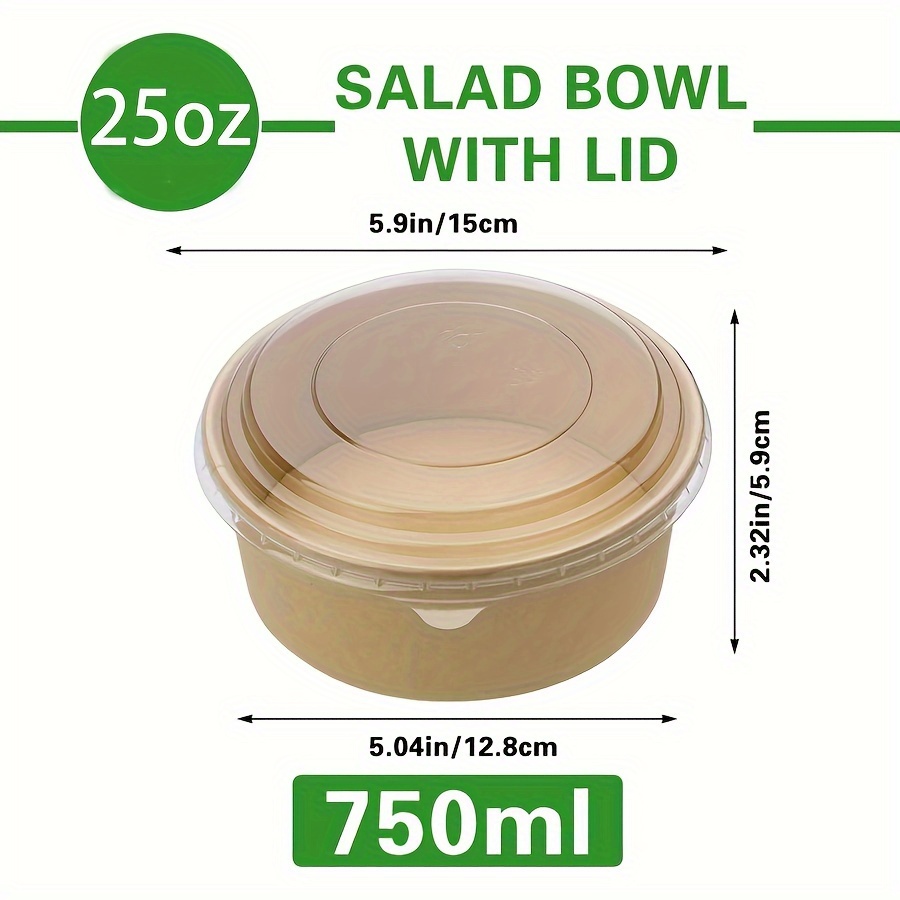 25 Unzen/750 ml 25/50er-Pack P – Meal Prep Bowl Bewertung und Preis