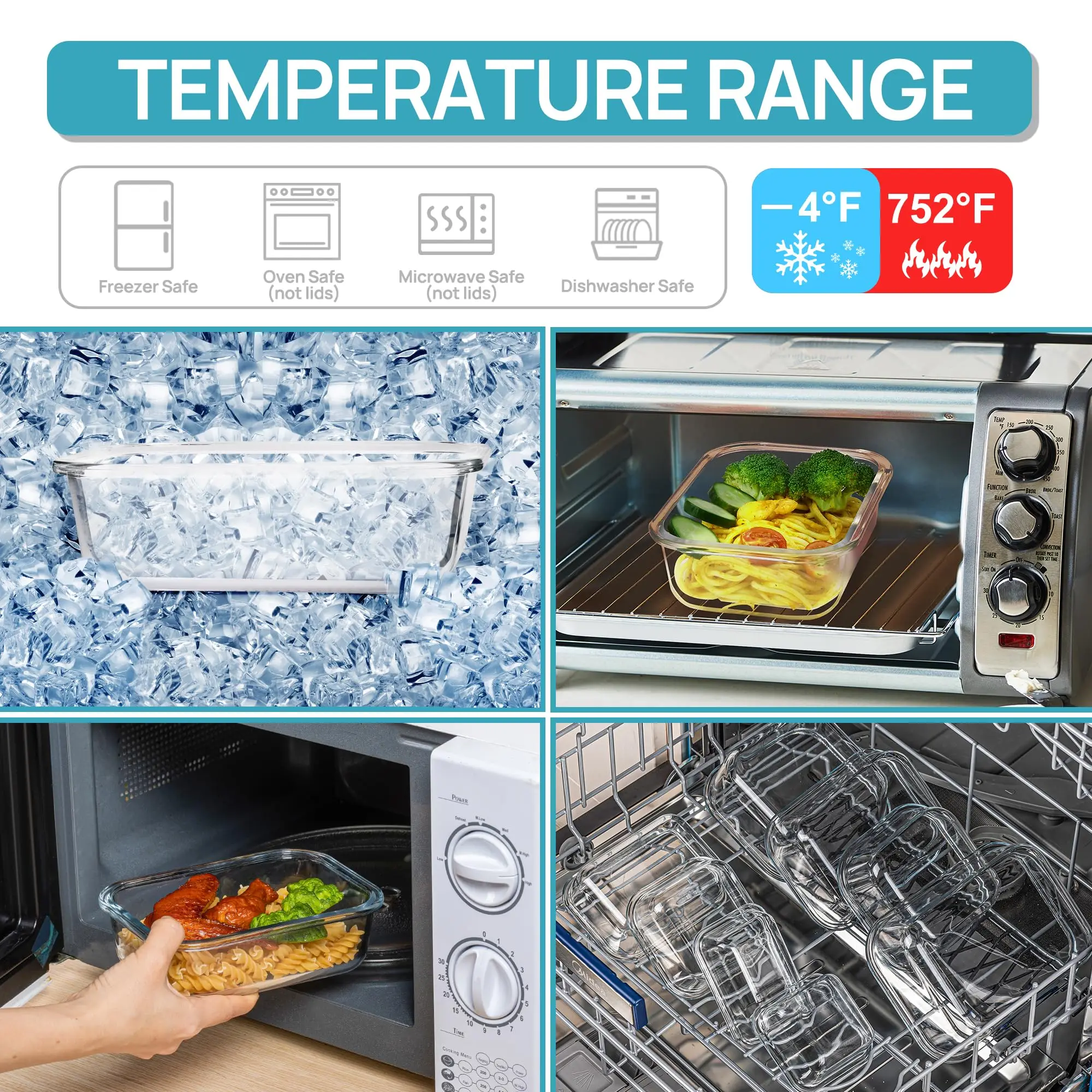 Lunchbox aus Glas, Aufbewahrun – Meal Prep Freezer Bewertung und Preis